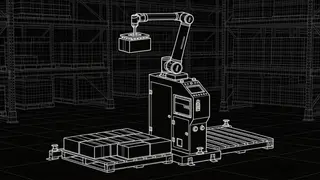 Raw Material 
 Pallet Changing 
 and Picking by Robot